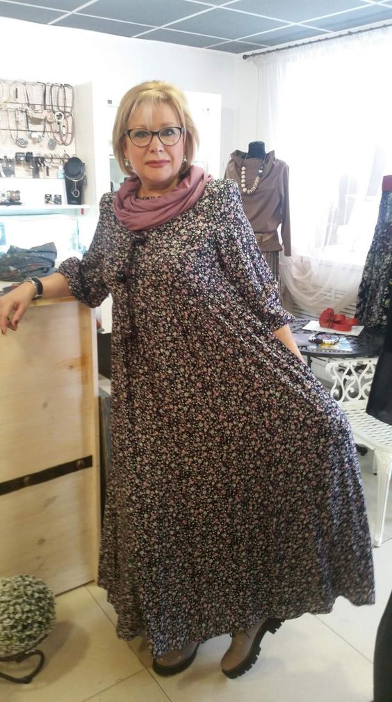 Платья в стиле бохо для женщин 50-60 лет