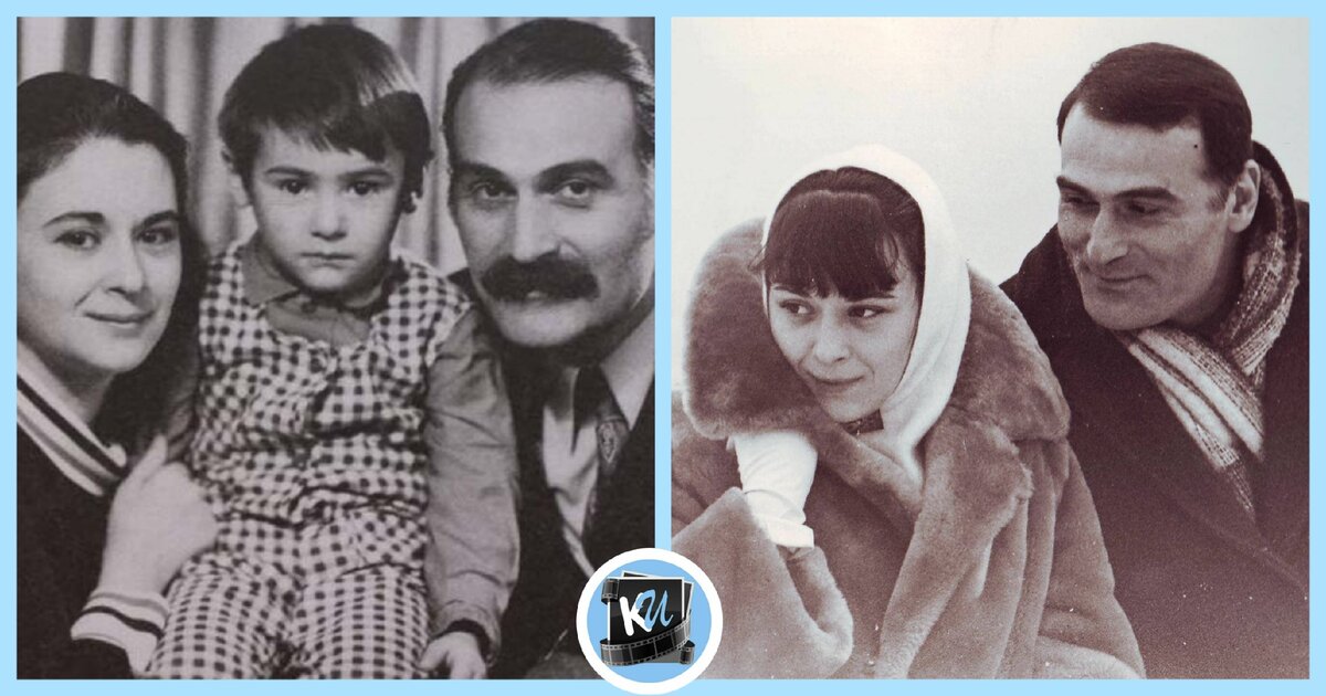 Кахи Кавсадзе и Белла Мирианашвили с сыном.