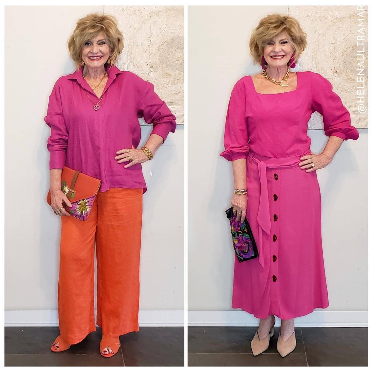 Позволь себе быть яркой: стильные цветовые комбинации от 70-летней модницы и стилиста из Бразилии